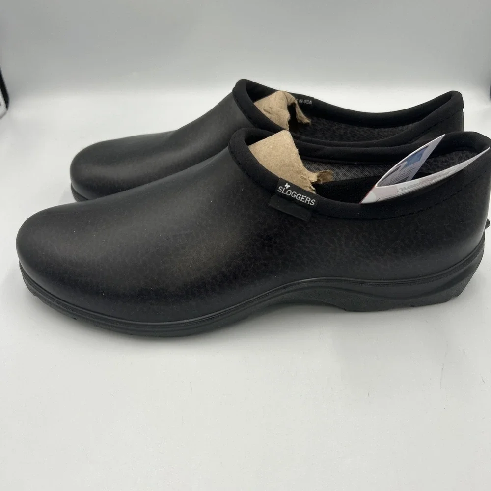 Sloggers Waterproof Work Shoe Men's Size 12 Slip On Garden Rain Black New No Box